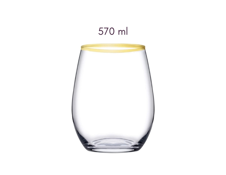 Pasabahce AMBER GOLD 420725 Weinglas Glas 570 ml 6er Set