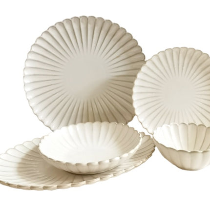 BRICARD PARIS beige Premium Tafelservice 25-teilig 6 Personen Set