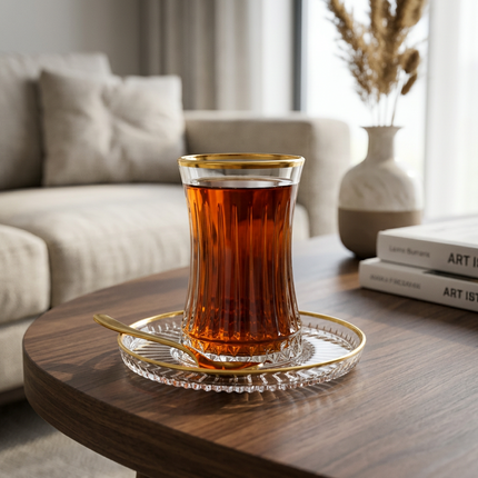 Pasabahce ELYSIA Elena GOLD Teeset 12-teilig 170 ml