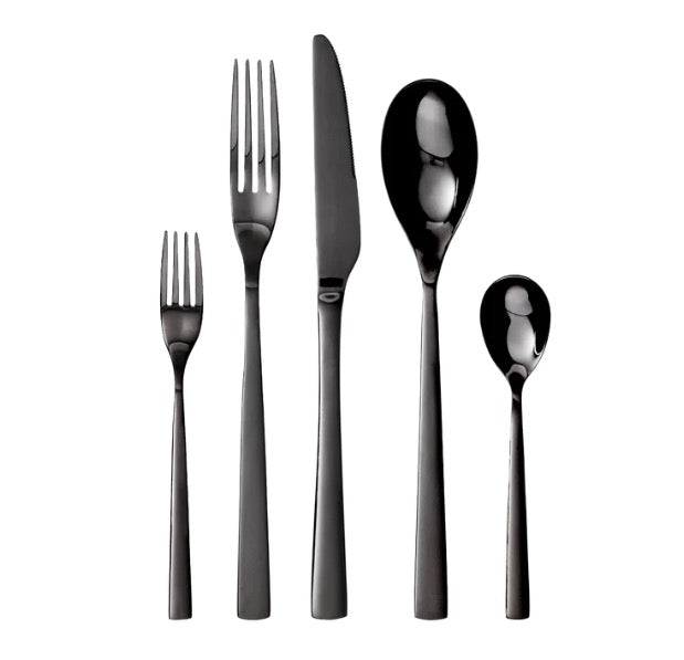Gra-we-Besteckset-PORTO-Schwarz-10-teilig-2-Personen-Set