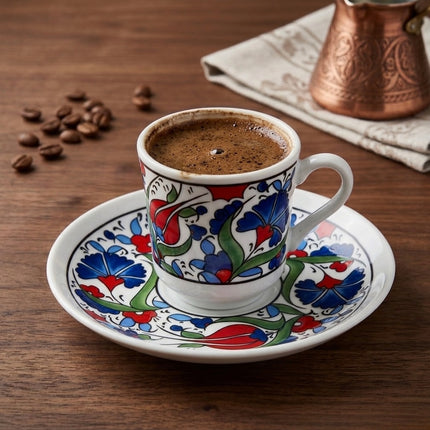TULIP Traditionelle Türkische Mokkatassen 6er Set 12-teilig