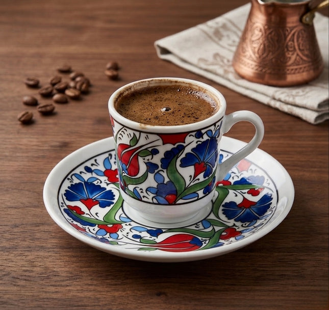 TULIP Traditionelle Türkische Mokkatassen 6er Set 12-teilig