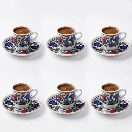 TULIP Traditionelle Türkische Mokkatassen 6er Set 12-teilig