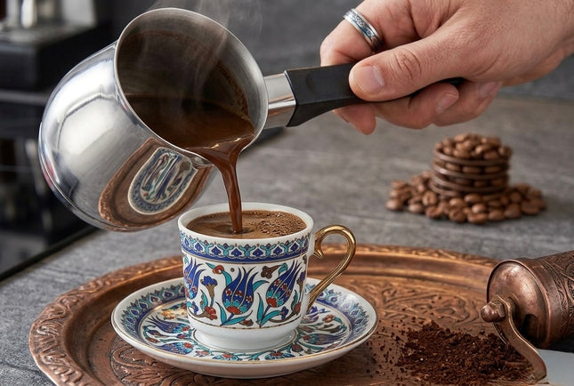 CINAR Cezve Türkische Mokkakanne Milchkanne INDUKTION 500ml