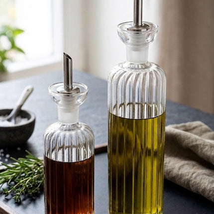 JOY Elegante Ölflasche Olivenöl Spender Glas 500 ml