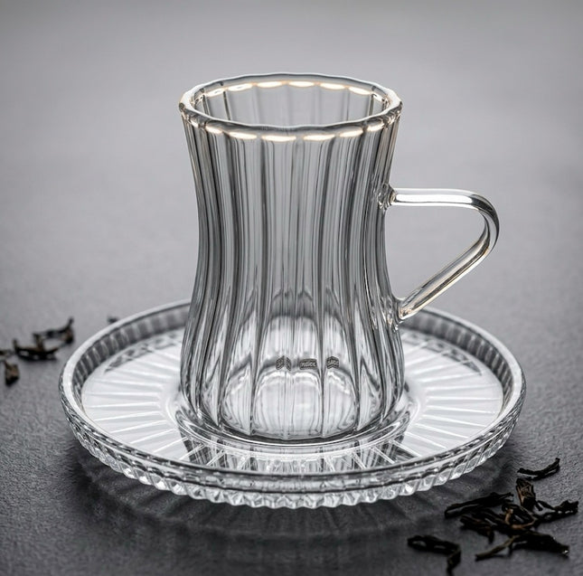 JOY Elegantes Türkisches Teegläser Set 12-teilig