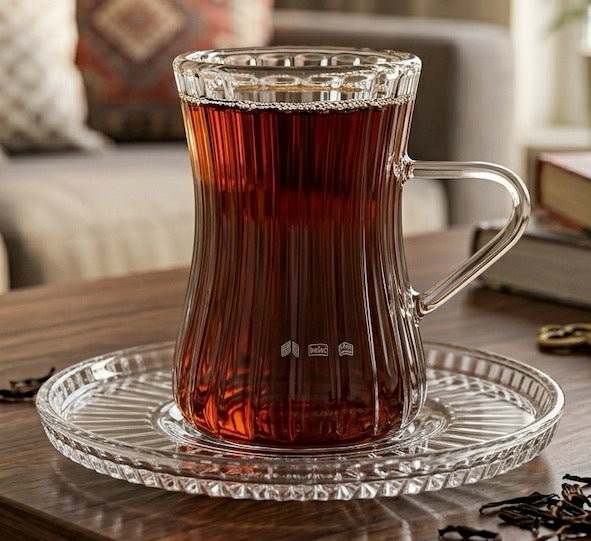 JOY Elegantes Türkisches Teegläser Set 12-teilig