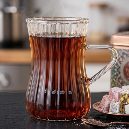JOY Elegantes Türkisches Teegläser Set 12-teilig