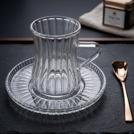 JOY Elegantes Türkisches Teegläser Set 12-teilig