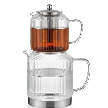 JOY Türkische Teekanne aus GLAS - Hitzebeständig und Induktion
