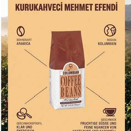 Kaffeebohnen für Filterkaffee 1 KG 100% Arabica Bohnen von Kurukahveci Mehmet Efendi