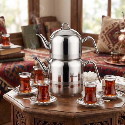 Korkmaz LARGO XXL Türkische Teekannen A114 Induktion 2,3 L - 4,2 L