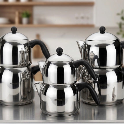 Korkmaz ORBIT MAXI A038 Mittel Teekanne 1,2 L und 2,0 L Induktion
