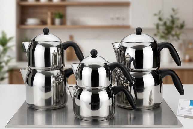 Korkmaz ORBIT MAXI A038 Mittel Teekanne 1,2 L und 2,0 L Induktion