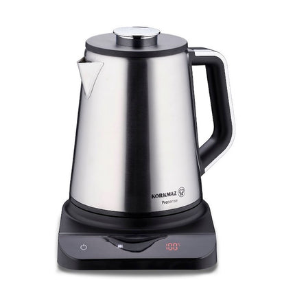 Korkmaz Prosense GLAS & EDELSTAHL Teekocher SCHWARZ 1,0L - 1,8L