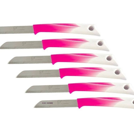Solingen-Messer-Weiss-rosa-6er-Set-1