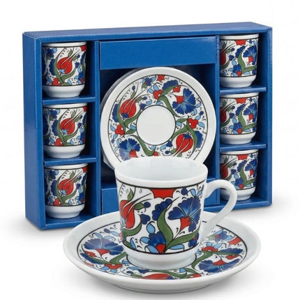 TULIP Traditionelle Türkische Mokkatassen 6er Set 12-teilig