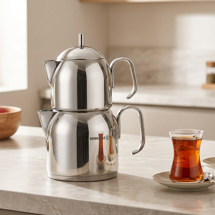 Korkmaz PERA A281 Mini Teekanne 650 ml und 1,2 L Induktion