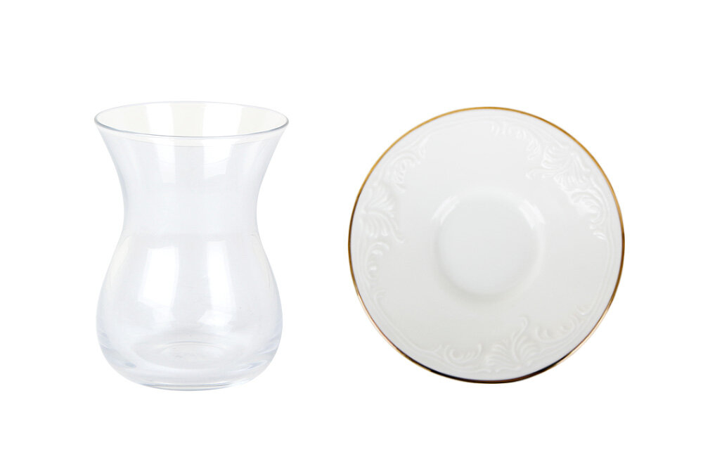 637080523420644339 TUTKU Teeglas-Set Gold 12-teilig Porland