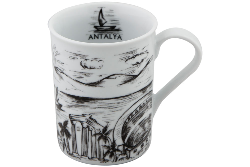 04AP015925-a ANTALYA Kaffeebecher 8x10 cm 285 ml
