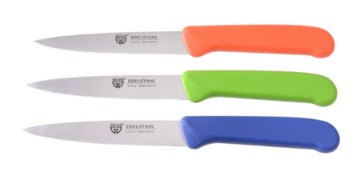 906G-a Gemüsemesser 3er Set Bunt aus Spezialstahl