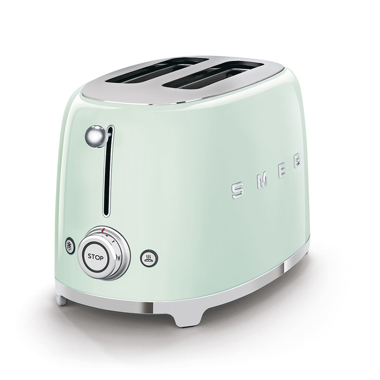 TSF01PGEU_2 SMEG 2-SCHLITZ-TOASTER Pastellgrün 50's Retro Style 950 W