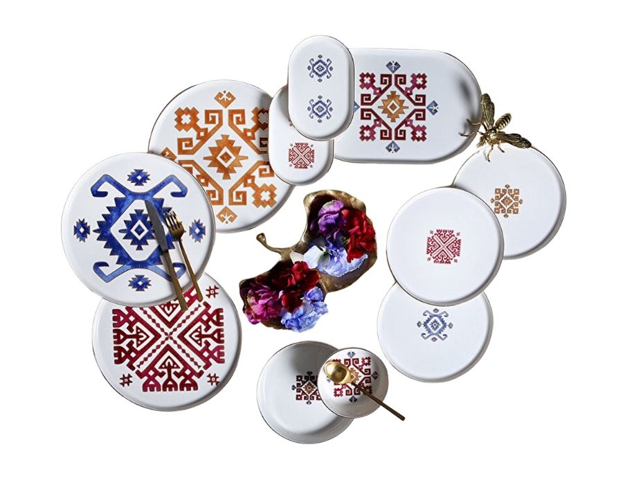 637753466104519166-a Porland ARABESQUE Premium Tafelservice 6 Personen Set 27-teilig