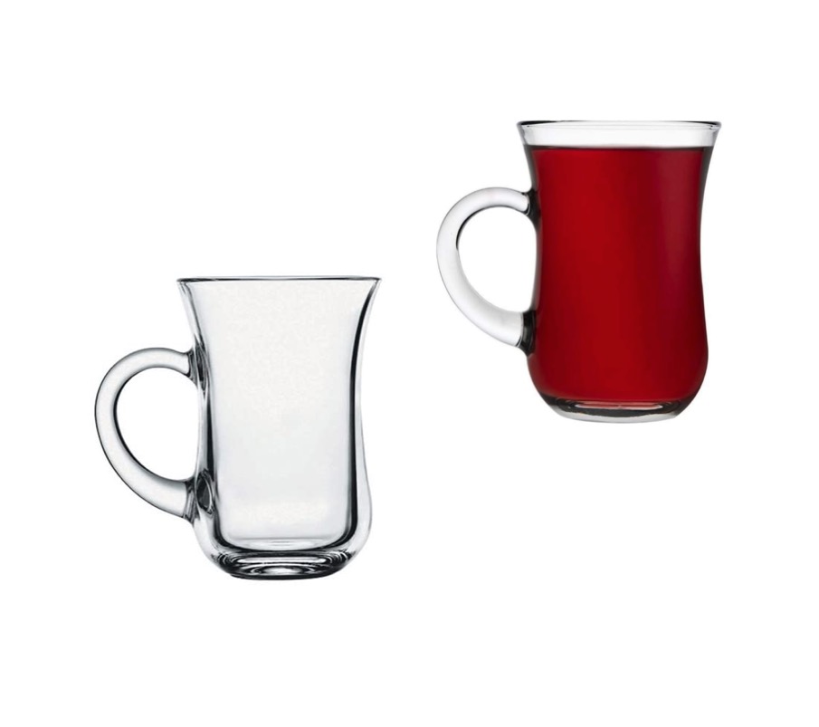 KEYIF-55411-a Pasabahce KEYIF 55411 Teegläser mit Henkel 140ml 6er Set
