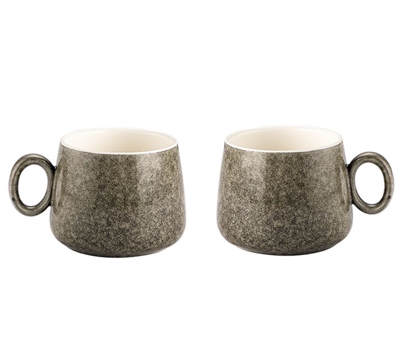 Porzellan-Kaffeebecher-PAU-2 Stylische Design Porzellan Kaffeebecher PAU 2er Set 250ml