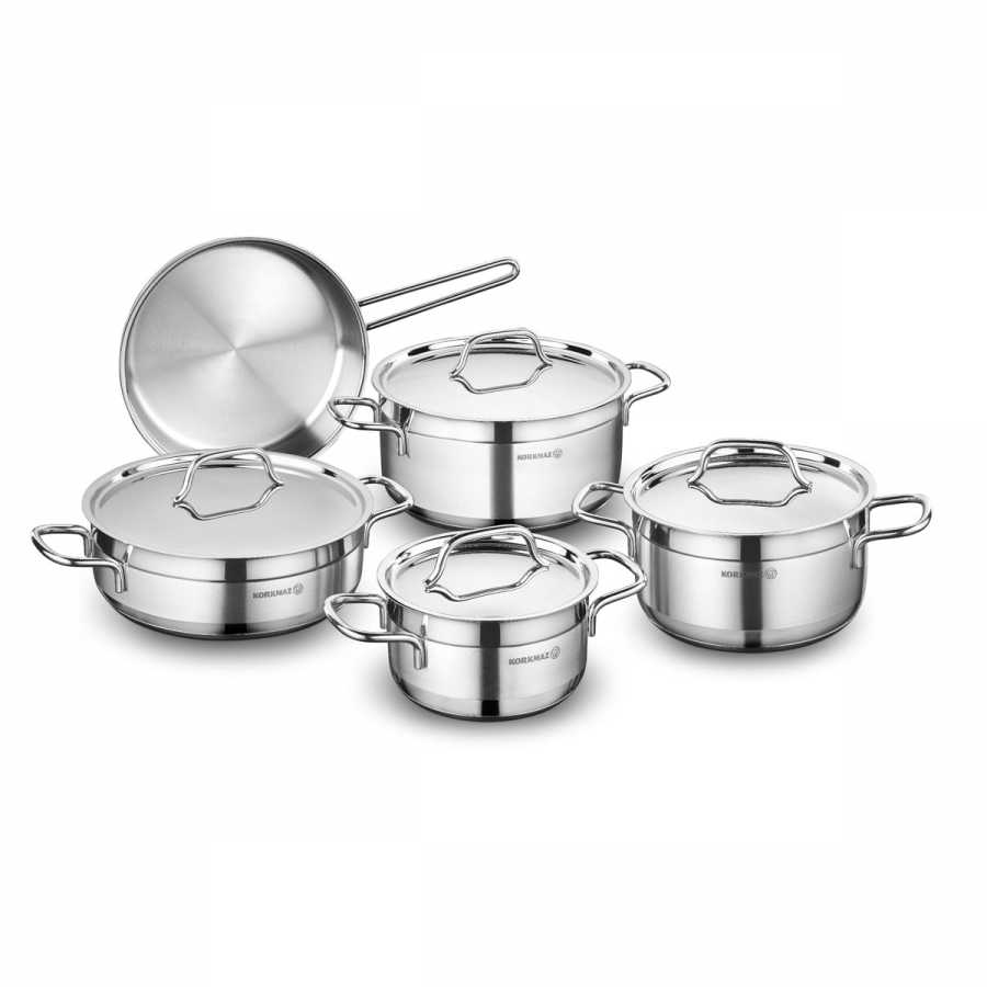 korkmaz-alfa-9-parca-tencere-seti-4647-60-B Korkmaz Edelstahl Topfset 9-tlg. ALFA A1660