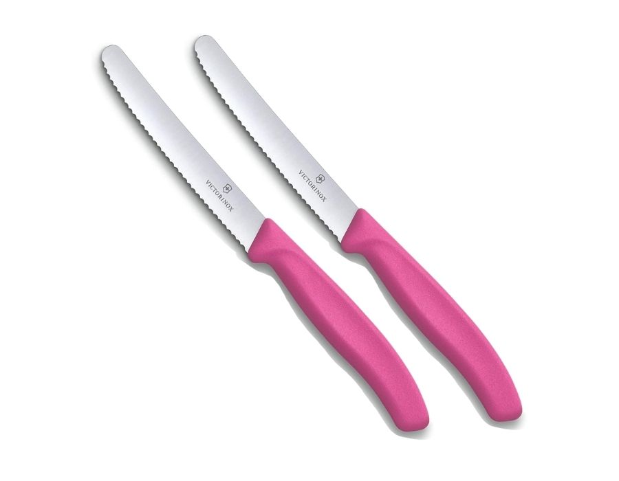 VICTORINOX Tomatenmesser Frühstücksmesser Brötchenmesser 2 Stück PINK