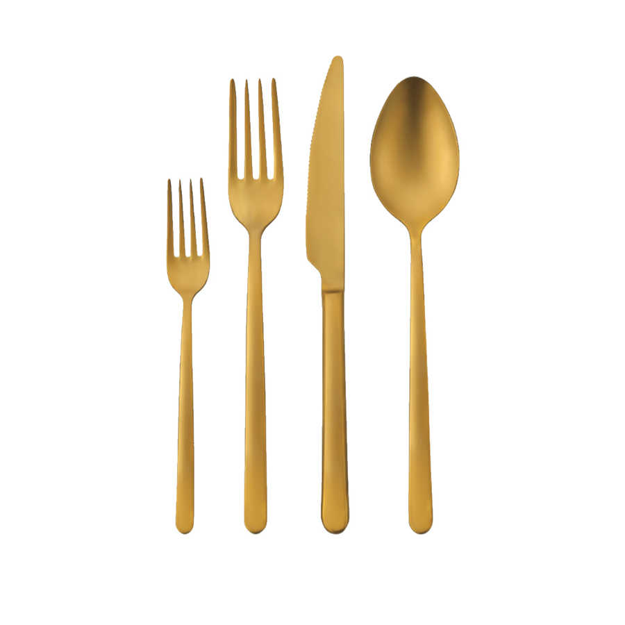 korkmaz-riva-gold-24-parca-catal-kasik-bicak-seti-a2467-6-kisilik-catal-kasik-bicak-seti-6656-80-B Korkmaz RIVA Gold A2467 Premium Tafelbesteck 24-tlg.