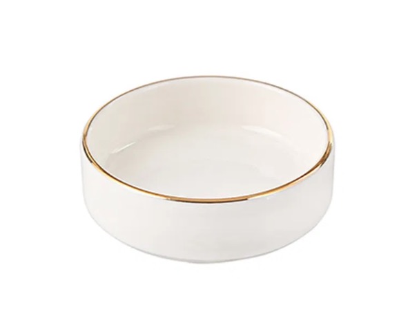 04ALM007737-c Porland GOLD BANDED Mini Schale Lokum Schale 6 cm