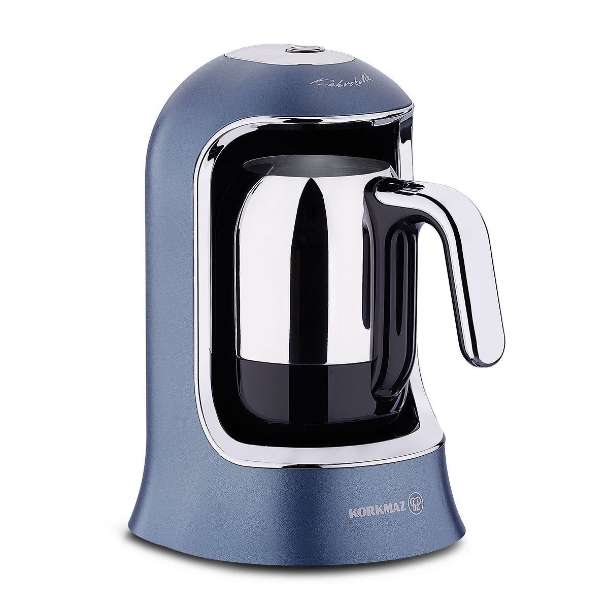 korkmaz-kahvekolik-azura-otomatik-kahve-makinesi-a860-08-kahve-makinesi-8747-83-B Korkmaz KAHVEKOLIK AZURA Blau Türkische Kaffee-Maschine A860-08