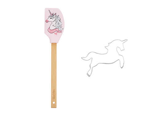 2-parca-unicorn-desenli-spatula-ve-kurabiye-kesici-seti-el-aletler-tantitoni-8111-10-B EINHORN Rosa Spaten und Ausstechform Set
