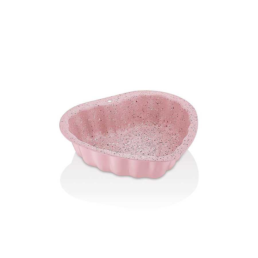 korkmaz-torta-mini-2li-kalp-kek-kalibi-a764-kek-kalibi-6673-81-B Korkmaz Torta Rosa Granit Mini Backform HERZ A764 - 2er Set