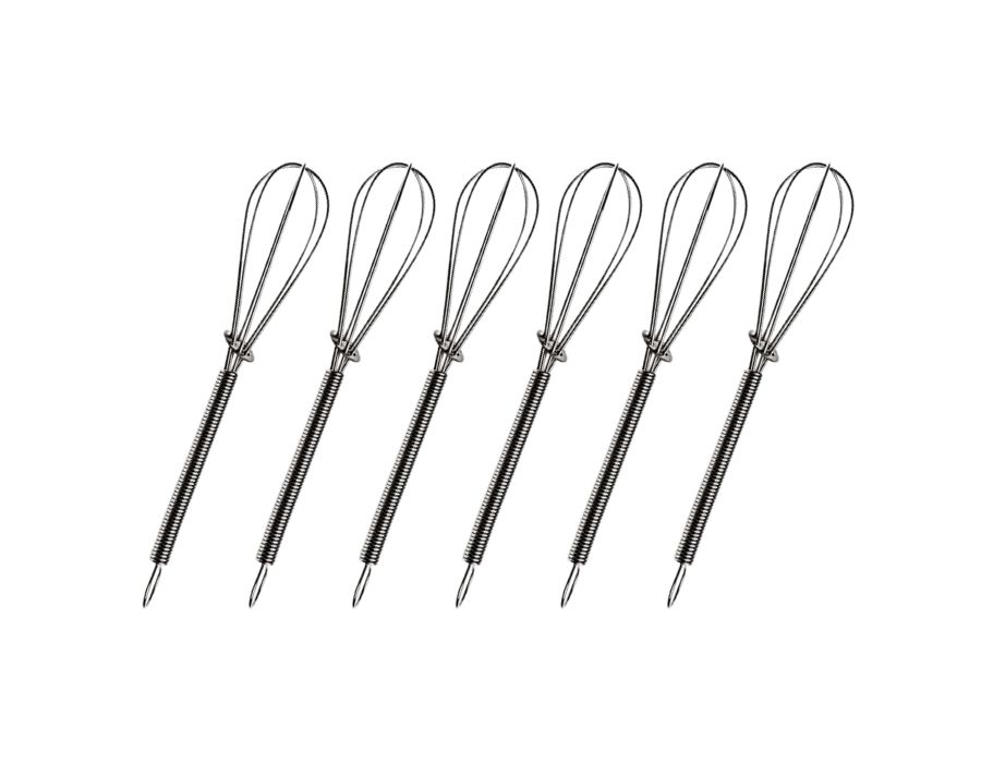 mini-schneebesen-3 CiCi HOME Mini Schneebesen Mixer 13 cm 6 Stück Edelstahl