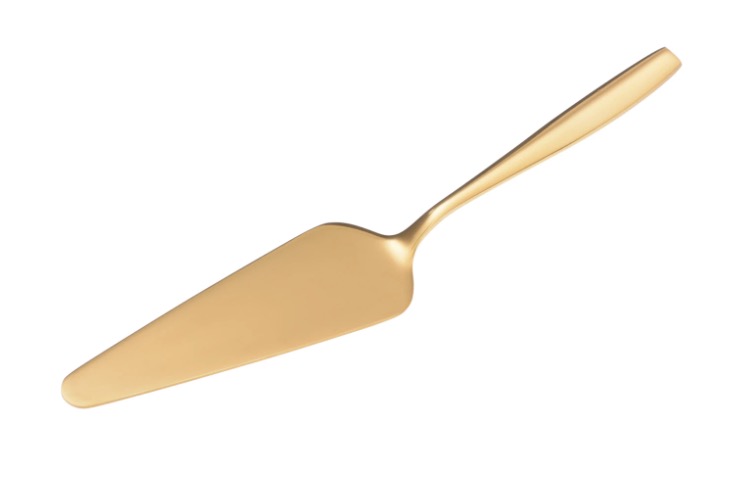 001-38-C11-a Elegantes Tortenheber GOLD Edelstahl