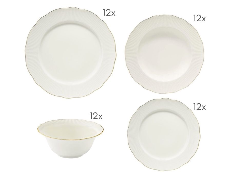Ilay-GOLD-80-teilig-4 Kütahya Porselen ILAY GOLD 80-teilig 12-Personen Tafelservice