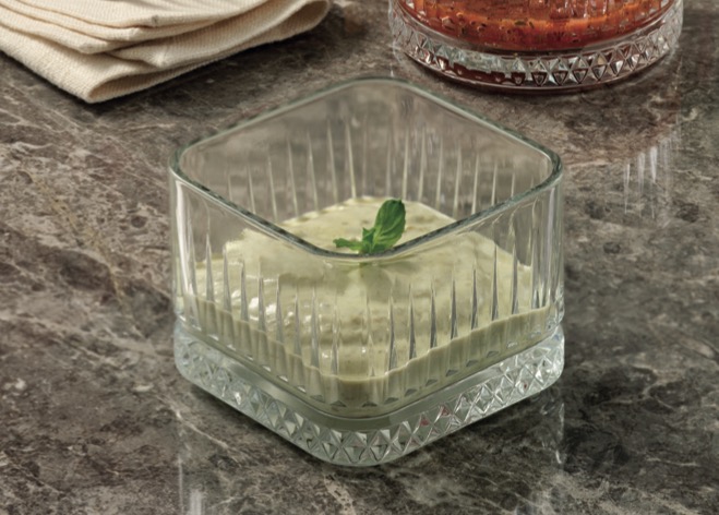 Elysia-Schale-Eckig-530138-a Pasabahce ELYSIA 530138 ECKIGE Schale 235 ml 4er Set