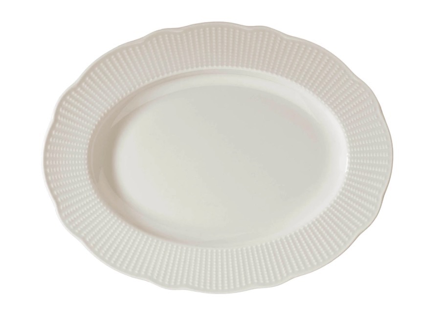 ILAY-Servierplatte24cm-1 Kütahya Porselen ILAY Servierplatte Oval Klein 24cm