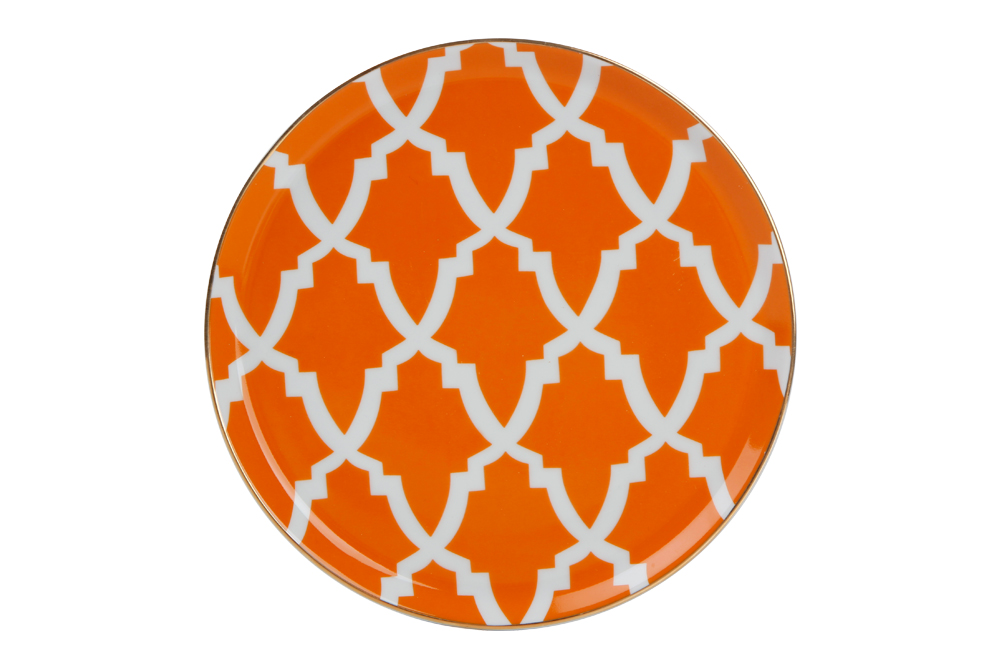 04A-P018855 Kuchenteller 20cm Orange MOROCCO von Porland