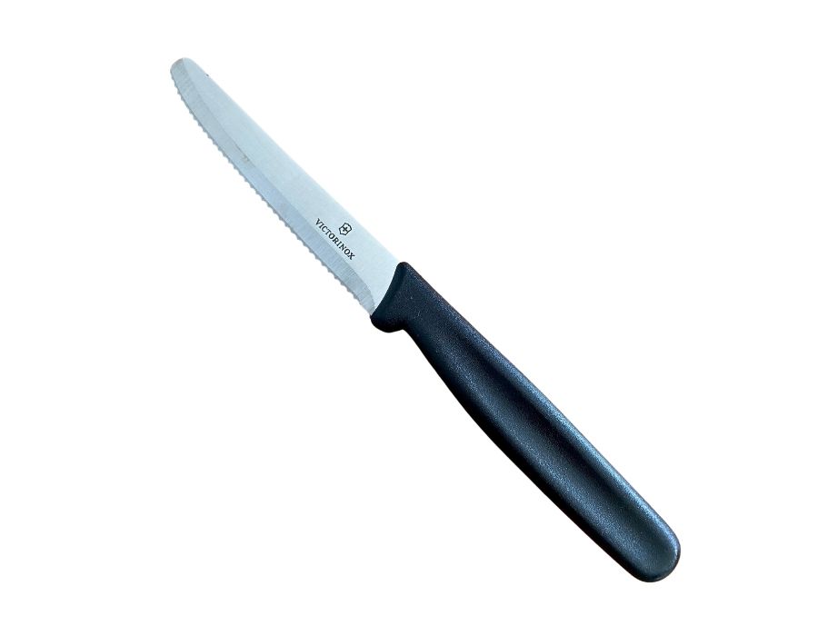 Victorinox-Schwarz-1 VICTORINOX Tomatenmesser Frühstücksmesser Brötchenmesser SCHWARZ