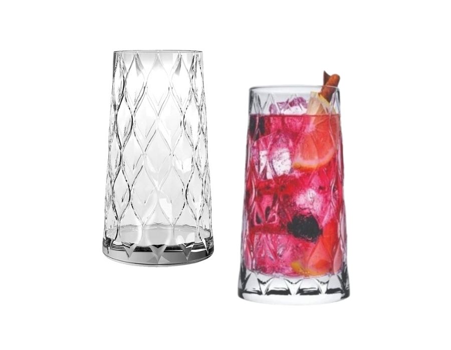 Pasabahce LEAFY 420855 Longdrink Glas 355 ml 4er Set