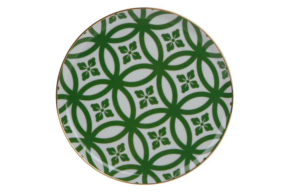 04A-P019254 Kuchenteller 20cm Grün MOROCCO von Porland