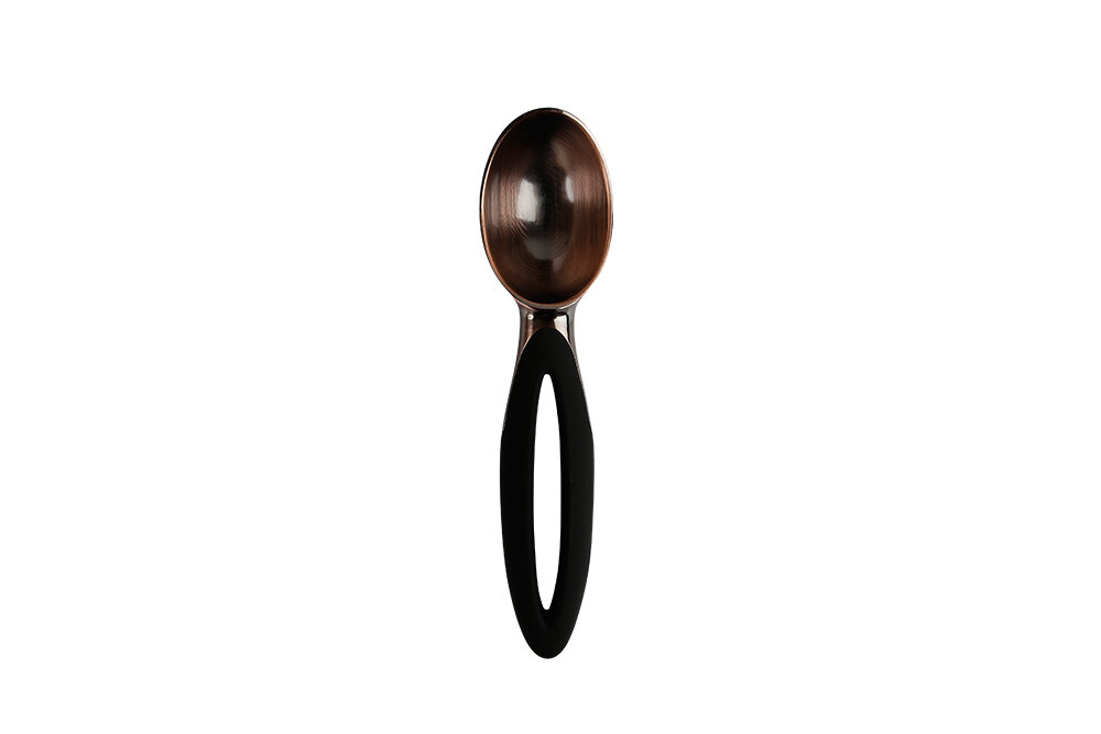 04STY003317 MARTE Eiskugellöffel Edelstahl Schwarz-Kupfer