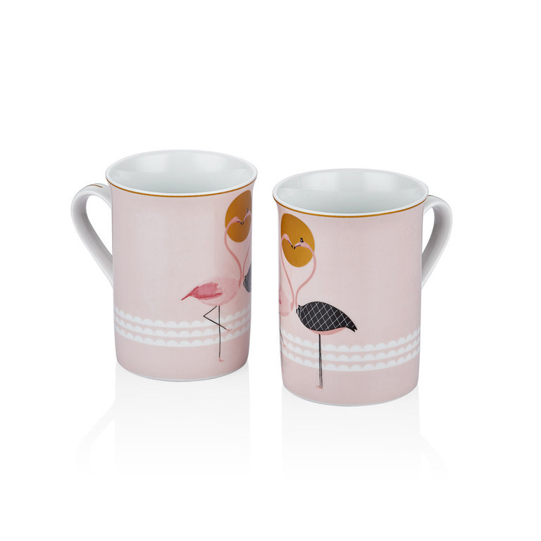 ny-flamingo-02N9kauJgov6qrF Bernardo FLAMINGO Porzellan Kaffeebecher 2er Set