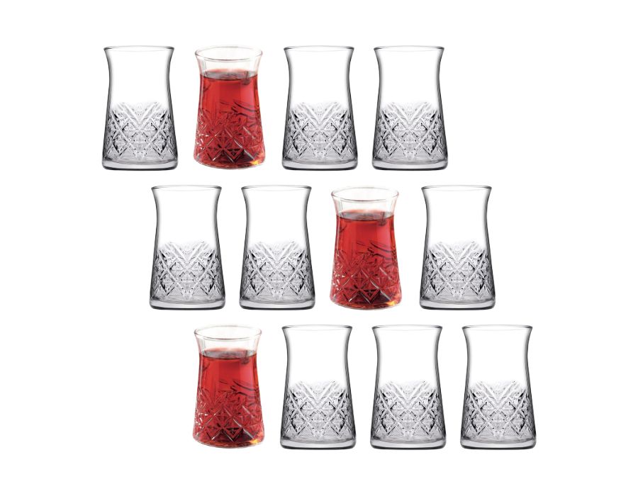 Timeless-42891-12er-d SPARPACK 12 Stück Pasabahce TIMELESS 42891 Teegläser 160 ml