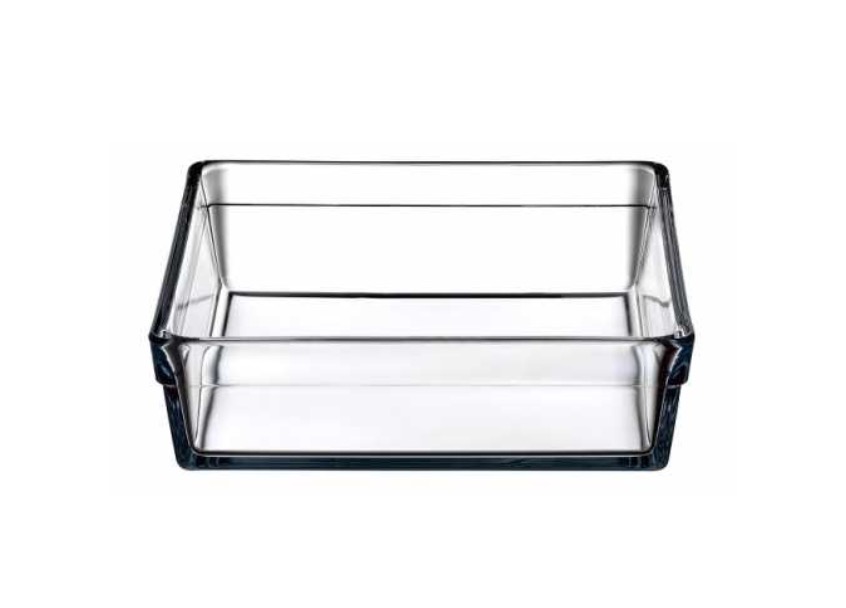 Borcam-59314-a BORCAM PREMIUM 59314 Quadrat Glas Auflaufform Backform 29x29x6 cm
