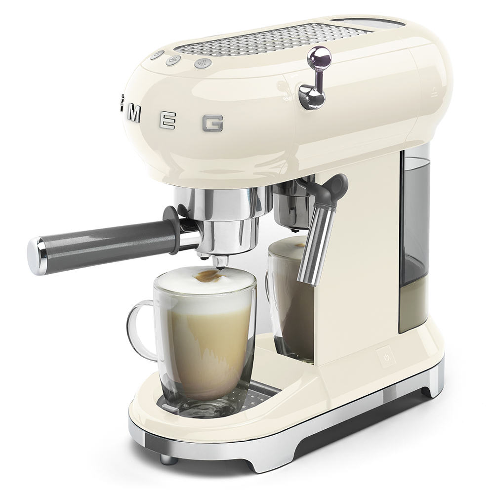 ECF01CREU_16 SMEG Espresso–Kaffeemaschine CREME Retro Style ECF01CREU